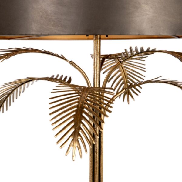 lámpara de mesa palm dorada