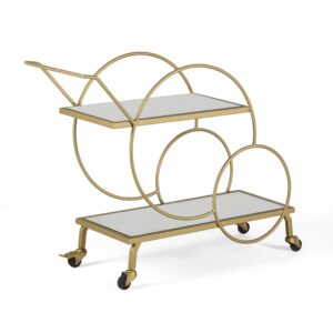 Camarera 81x35x76 Espejo/Metal -- Dorado