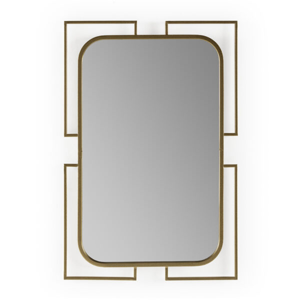 Espejo 61x2x91 Metal/espejo -- Dorado