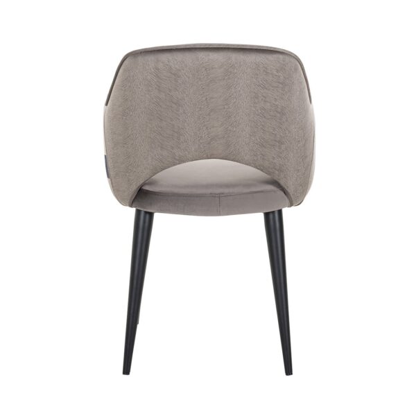 Arm chair Giovanna feather stone/stone velvet fire retardant (Feather Velvet Stone HD001)