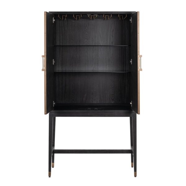 Bar Cabinet Bloomville with 2-doors (Gold)