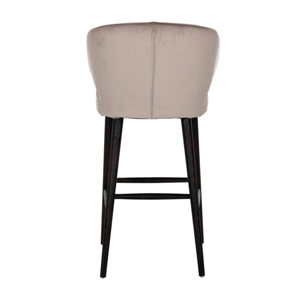Bar stool Indigo khaki velvet (Quartz Khaki 903)