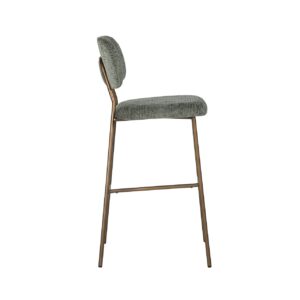 Bar stool Xenia thyme fusion / brushed gold (Fusion thyme 206)