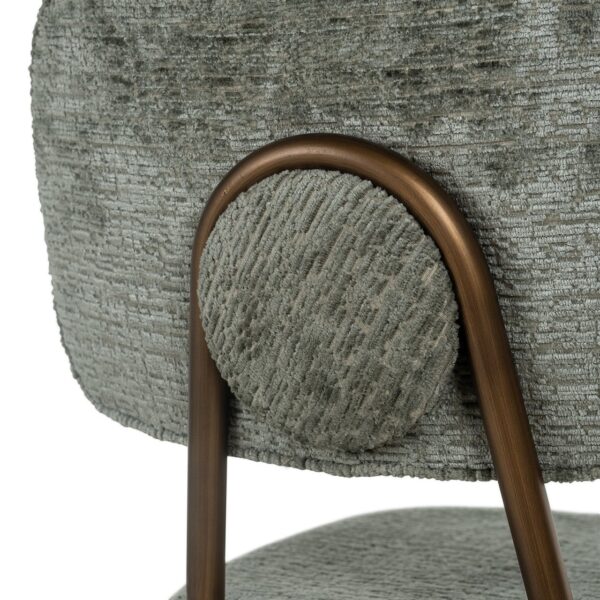 Bar stool Xenia thyme fusion / brushed gold (Fusion thyme 206)