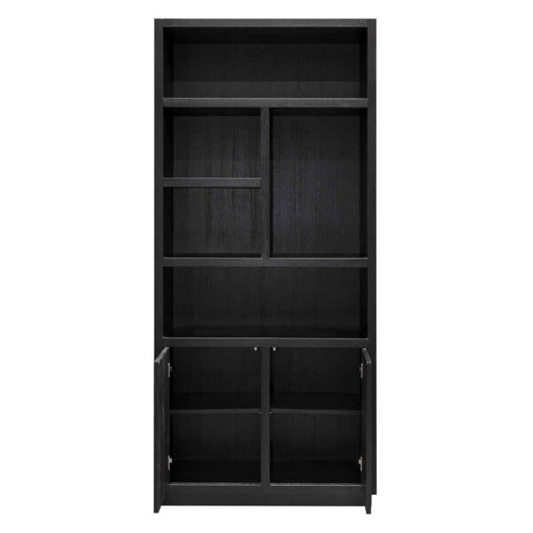 Book case Oakura 2-doors (Black)