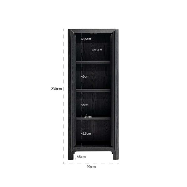Cabinet Baccarat 2-doors (Dark coffee)