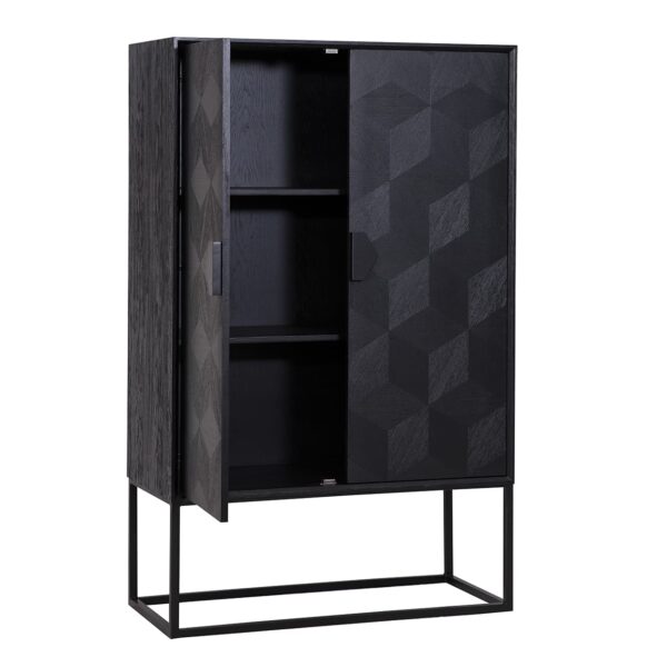 Cabinet Blax 2-doors (Black)