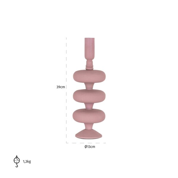 Candle holder Abbey big (Pink)