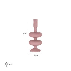 Candle holder Abbey small (Pink)