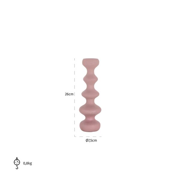 Candle holder Bijou small (Pink)