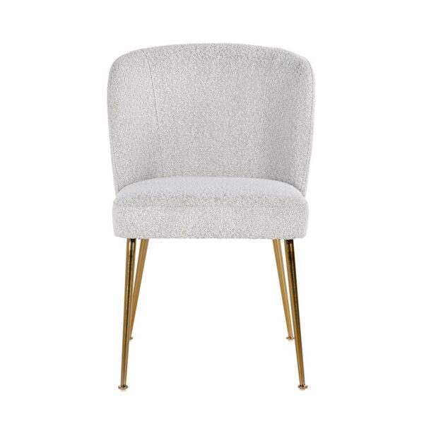 Chair Cannon white bouclé / brushed gold (Copenhagen 900 Bouclé White)