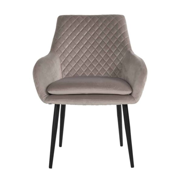 Chair Chrissy khaki velvet (Quartz Khaki 903)