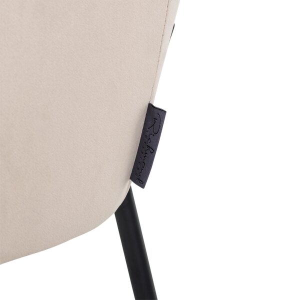 Chair Fay khaki velvet fire retardant (FR-Quartz 903 Khaki)