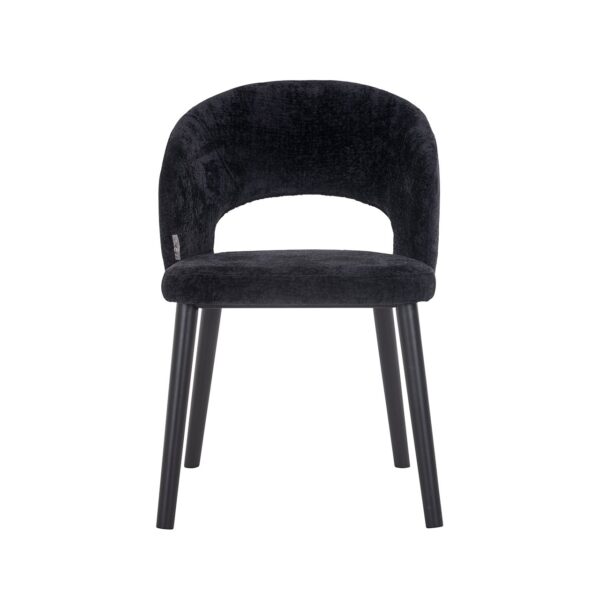 Chair Savoy black chenille (Bergen 809 black chenille)