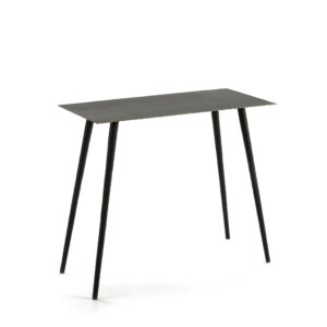 Consola 83x38x75 Metal Negro/Dorado