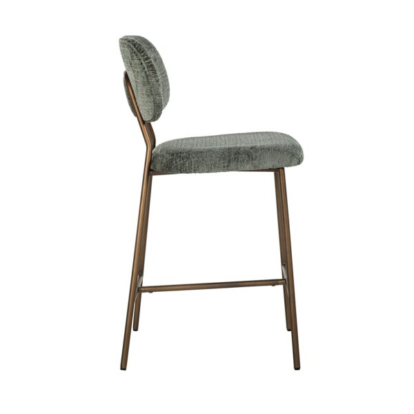 Counter stool Xenia thyme fusion / brushed gold legs (Fusion thyme 206)