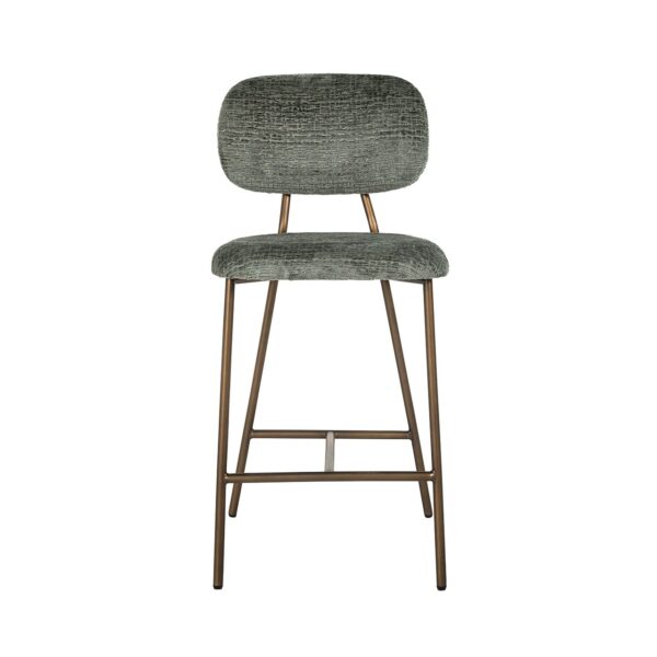 Counter stool Xenia thyme fusion / brushed gold legs (Fusion thyme 206)