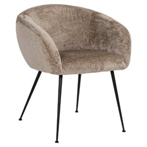 Dining chair Ruby taupe chenille (Bergen 104 taupe chenille)