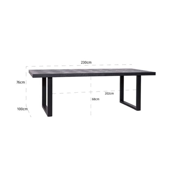 Dining table Blax 230 (Black)