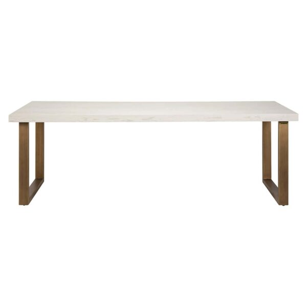 Dining table Whitebone brass 235 (Verona Grey)