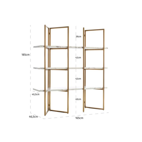 Display unit Lagrand 3-shelves (Gold)