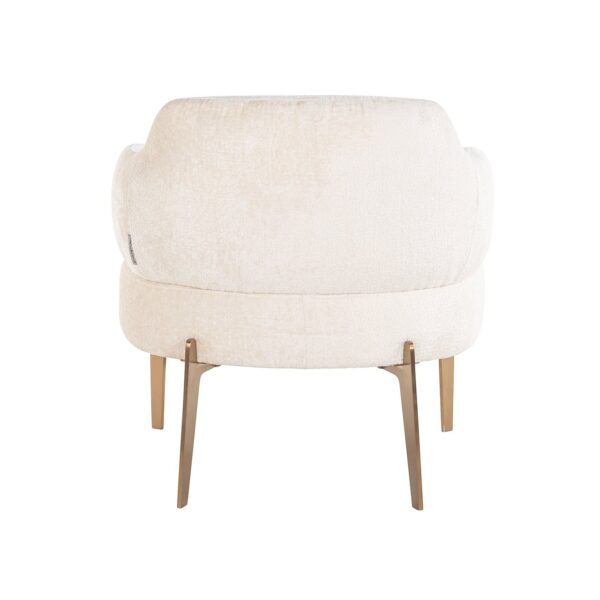 Easy chair Venus white chenille (Bergen 900 white chenille)
