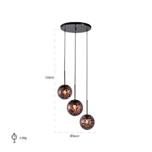 Hanging lamp Kyana small (Black)