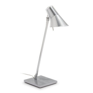 Lámpara de Sobremesa 37x20x65 Acrilico/Metal Plateado