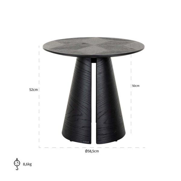 Side table Blax 585Ø (Black)