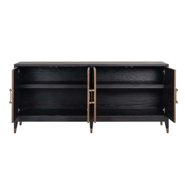 Sideboard Bloomville with 4-doors (Gold)