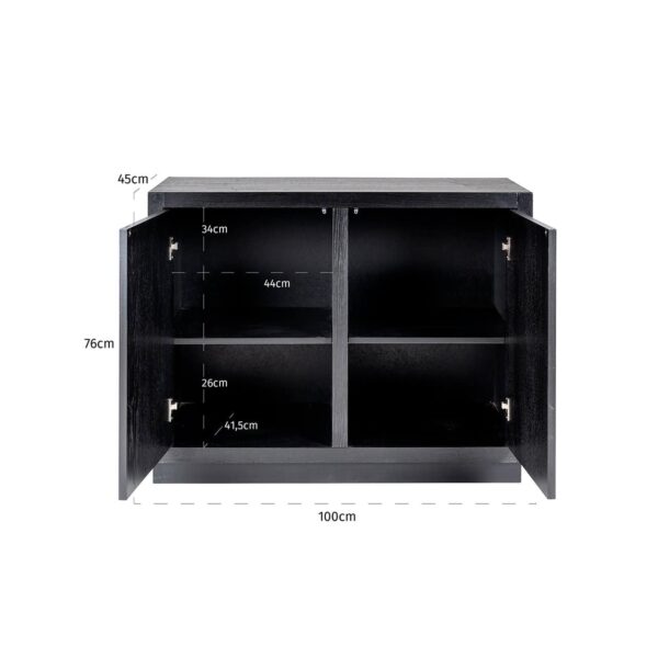 Sideboard Oakura 2-doors (Black)