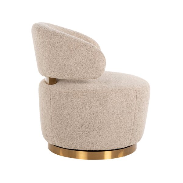 Swivel chair Maxime sand furry (Himalaya 902 sand furry)