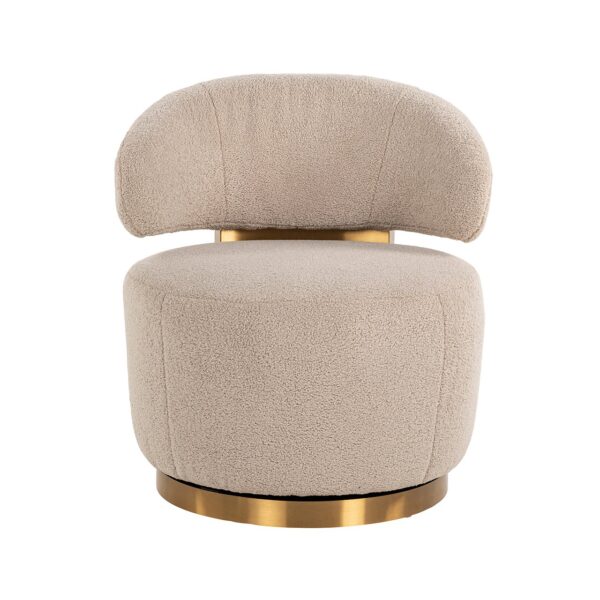 Swivel chair Maxime sand furry (Himalaya 902 sand furry)