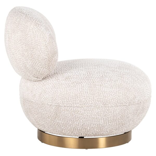 Swivel easy chair Jace lovely cream (Be Lovely 11 Cream)