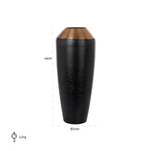 Vase Danito medium (Black)