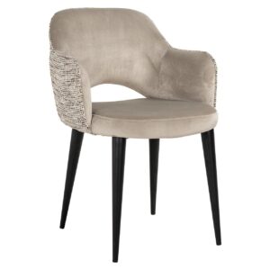 Arm chair Giovanna trendy nature/quartz khaki fire retardant (Be Trendy 01 Nature)
