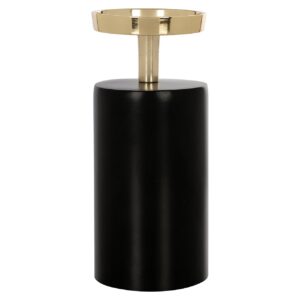 Candle holder Caya small (Black/gold)