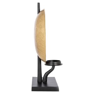 Candle holder Chayra (Black/gold)