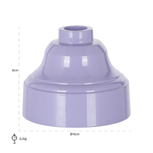 Candle holder Dion purple