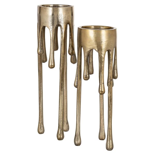 Candle holder Lorin small (Brushed Gold)