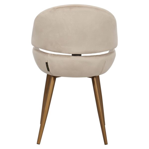 Chair Denny khaki velvet (set of 2) (Quartz Khaki 903)