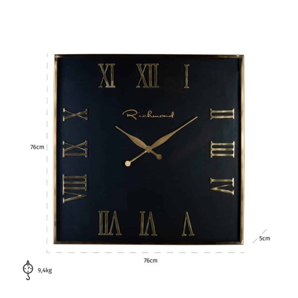 Clock Derial square gold (Gold)