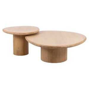 Coffee table Oakley set of 2 (Natural oak)