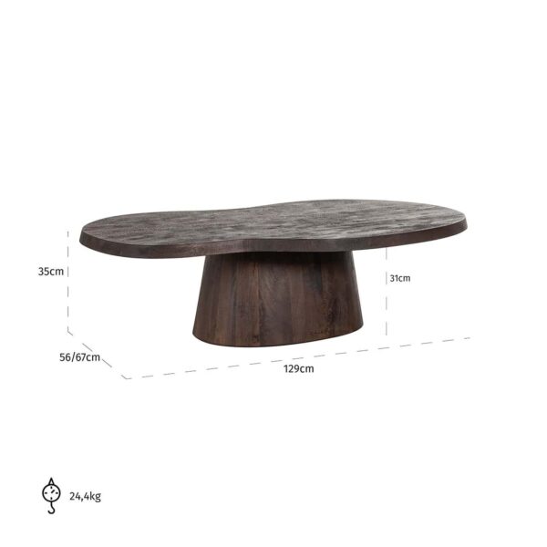 Coffee table Odile (Dark brown)