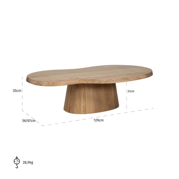 Coffee table Riva (Natural oak)