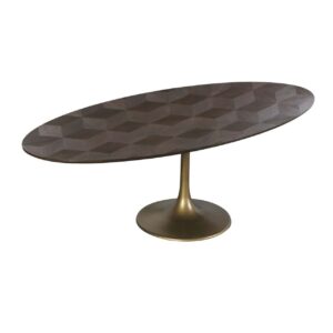 Dining table Luxor oval diamond 230 (Brown)