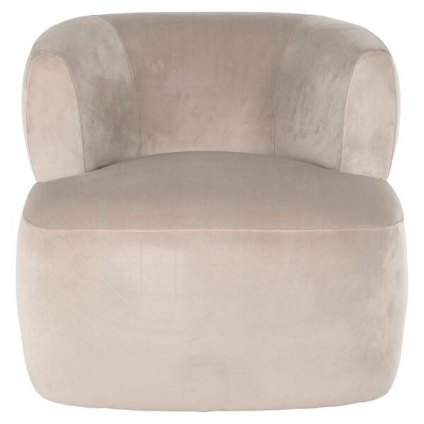 Easy chair Donna khaki velvet (Quartz Khaki 903)