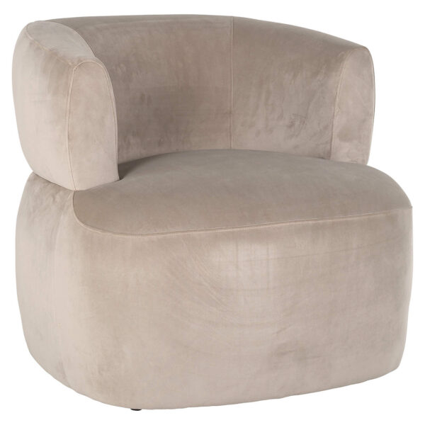 Easy chair Donna khaki velvet (Quartz Khaki 903)