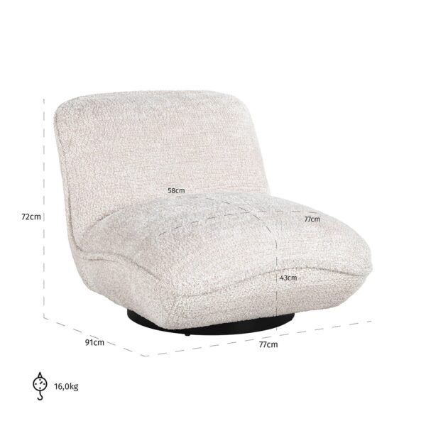 Easy Chair Ophelia lovely cream (Be Lovely 11 Cream)