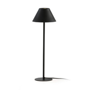 Lámpara de Sobremesa con Pantalla 16x12x43 Metal Negro